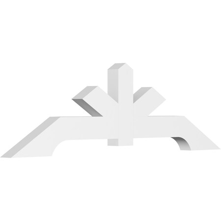 Ekena Millwork Vanguard Architectural Grade PVC Gable Bracket, 84"W x 24 1/2"H x 4"D x 6"F, 7/12 Pitch GBP084X25X0406VAN00